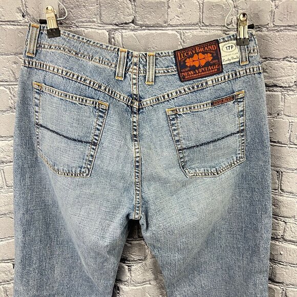 Vintage Lucky Brand Rancher Flare Size Womens 14/32 Distressed Jeans NWT - Picture 5 of 12
